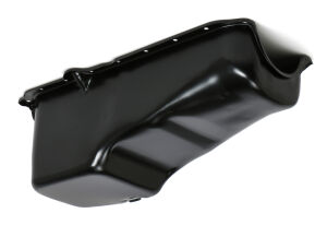 1986-00 Chevy 305-350 OEM-Style Oil Pan; Asphalt Black (4 Qt)