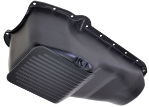 1980-85 Chevy 305-350 SLAM-GUARD Oil Pan (4 Qt)- ASPHALT BLACK