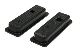 GM 4.3L V6 ASPHALT BLACK POWDER COATED VALVE COVER CAPS