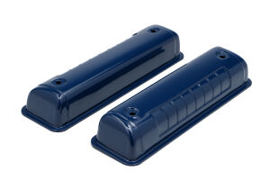 O.E.M. REPRODUCTION Design Valve Covers; 1956-1962 FORD Y-BLOCK- FORD BLUE