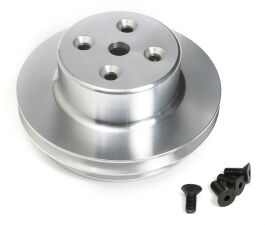 WATER PUMP PULLEY ALUMINUM BB CHEVY LWP MACHINED FINISH