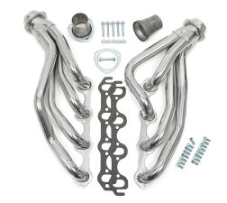 Silver Mid-Length Engine Swap Headers to Install a 351W in 1964-73 Ford Mustang