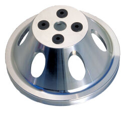 WATER PUMP Pulley; 1 Groove; 55-68 CHEVROLET 396-454; SHORT W/P- Pol. ALUMINUM