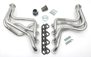 HD Silver Long Headers For 83-87 Ford 2WD/4WD F150-F350 Trucks w/460 (non-EFI)