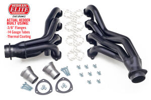 HD Silver Mid-Length Headers for 1988-97 2WD/4WD Ford F150-F350 Trucks with 7.5L