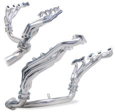 Silver 50-State Legal Headers for '99-04 2WD/4WD Ford F250 or F350 with 6.8L V10