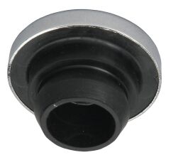 PUSH-IN Style OIL CAP; 1-1/4 in. Hole; Rubber with CHROME Top- OIL EMBOSSING