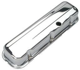 TRADITIONAL Design Valve Covers; TALL; 1965-2000 BB Chevy 396-502-CHROME