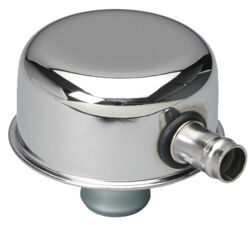 PUSH-IN Style Breather Cap w/TUBE (w/Grommet); 2-3/4 in. Overall Diameter-CHROME