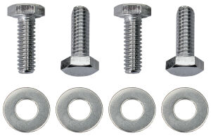 1/4 in.-20 x 1 in. HEX HEAD Valve Cover Bolts and Washers (set of 4)-CHROME