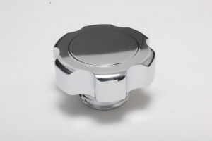 Aluminum GM Oil Cap for 87-Up GM Cars and Trucks-CHROME