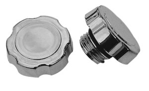 SCREW-IN Style OIL CAP; 1987-UP GM; O-Ring Seal-CHROME Plastic