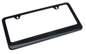 EXECUTIVE License Plate Frame- Steel/BLACK Powder coated