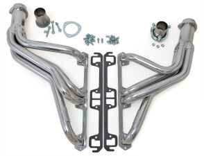 Silver Long-Tube Headers for 1971-79 JEEP Cherokee or Wagoneer with 304-401 V8