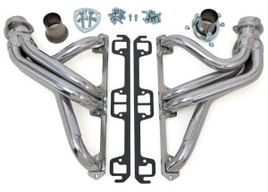 Silver Long-Tube Headers for 1980-85 JEEP Cherokee, Wagoneer or Pick-up with 360